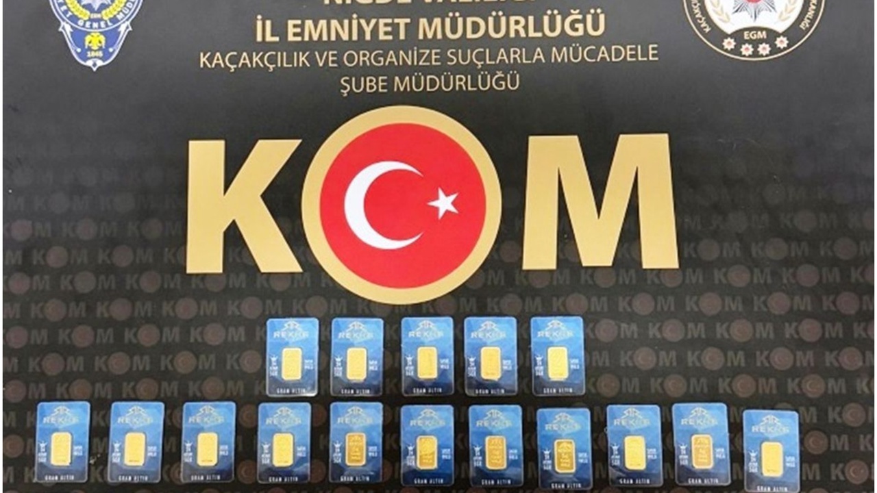 Niğde'de sahte altın operasyonu