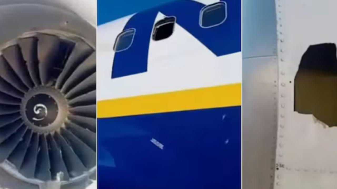 Ryanair uçağında motor parçası kabin camını parçaladı: 1 yolcu ağır yaralandı