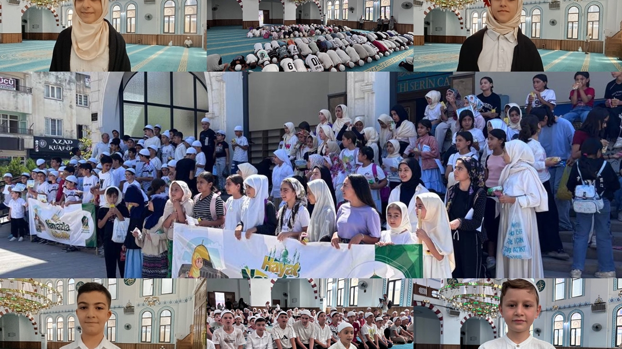 Siirt’te yüzlerce çocuk yaz tatillerini ekran başında değil Kur’an ve namaz öğrenerek değerlendirdi