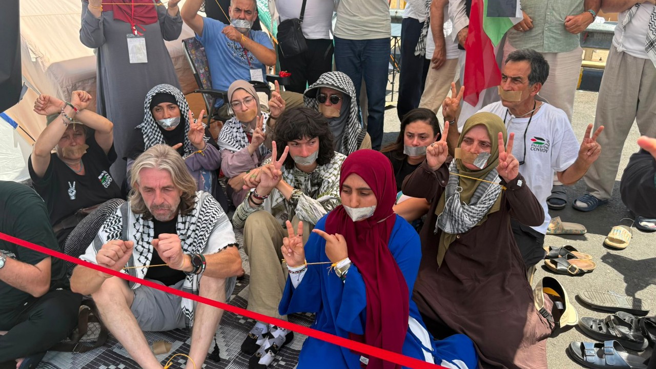 Filistin Konvoyu aktivistleri açlık grevine başladı