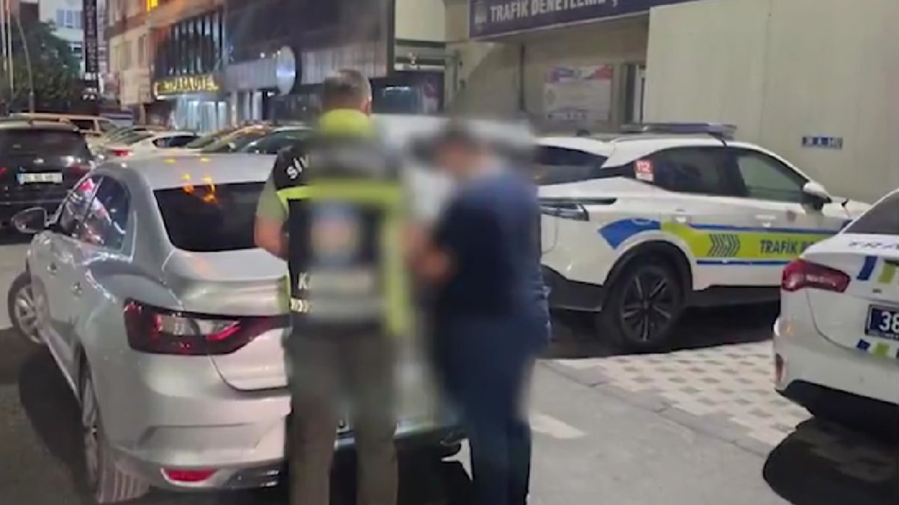 Kayseri'de drift yapan sürücülere 284 bin 719 lira ceza