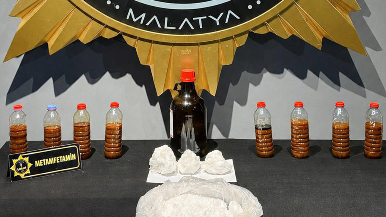 Malatya'da 4 kilo 875 gram metamfetamin ele geçirildi