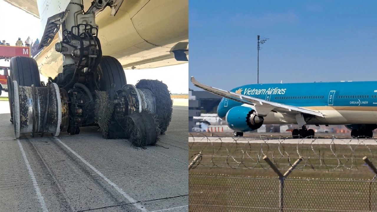 Vietnam Airlines uçağında kalkış sonrası kuyruk ve lastik basıncı alarmı