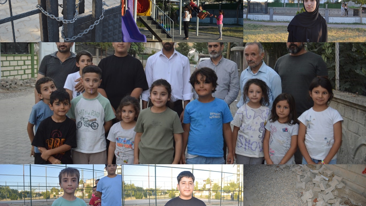 Şavuran Mahallesi’nde çocukların kullandığı park bakımsızlığıyla dikkat çekiyor
