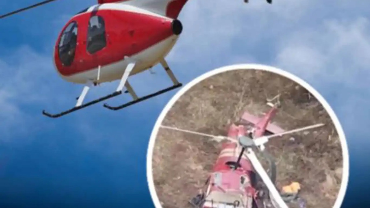 Giresun'da elektrik dağıtım şirketine ait helikopter düştü