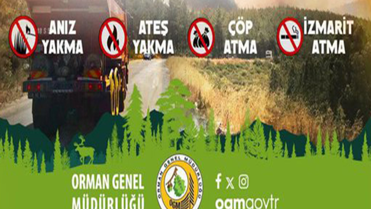 Sinop’ta 3 ilçeye yangın riski uyarısı