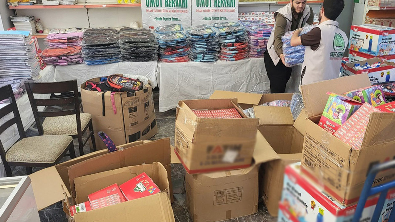 Umut Kervanı Van’da yüzlerce öğrenciye kırtasiye yardımı yapacak