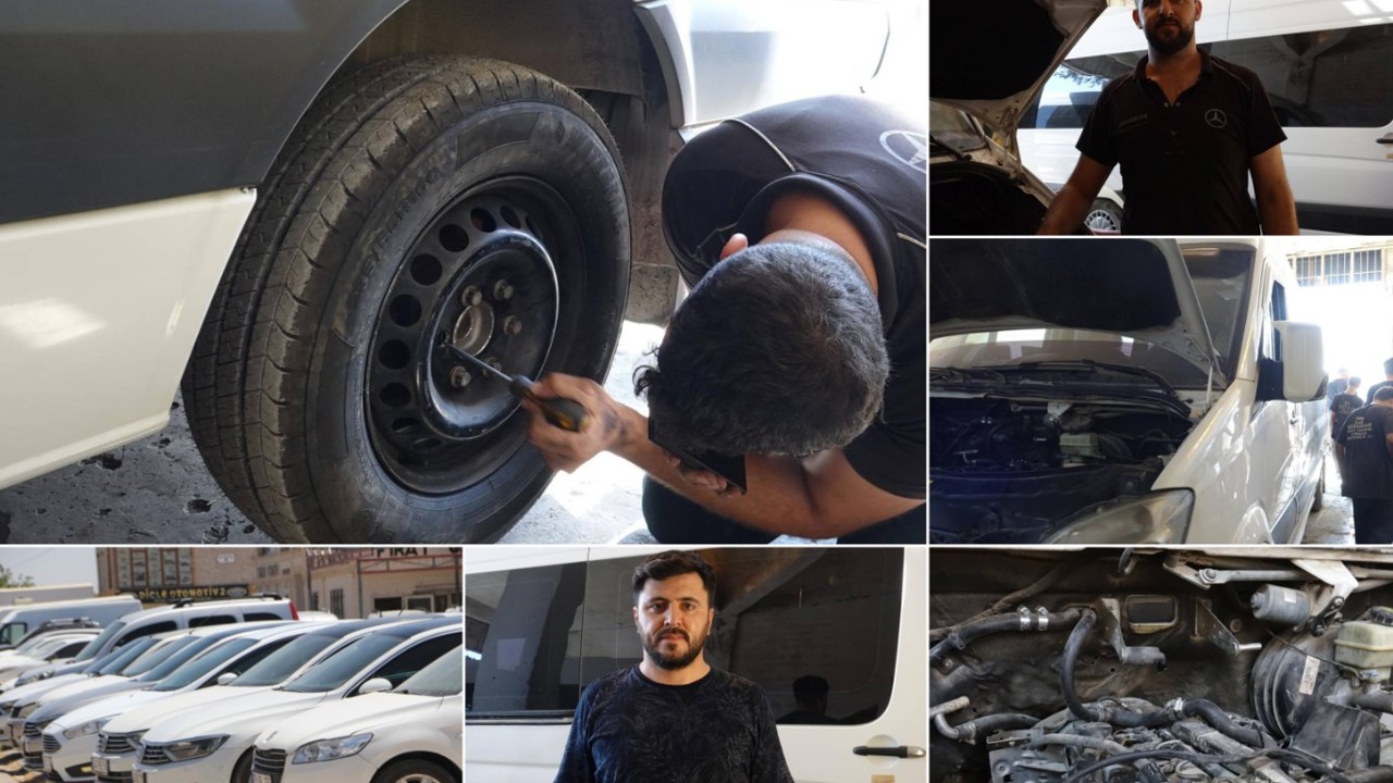 Mardin’de kavurucu sıcaklar araçları da vurdu: Hararet ve bozuk yollar sürücüleri sanayiye mahkum etti