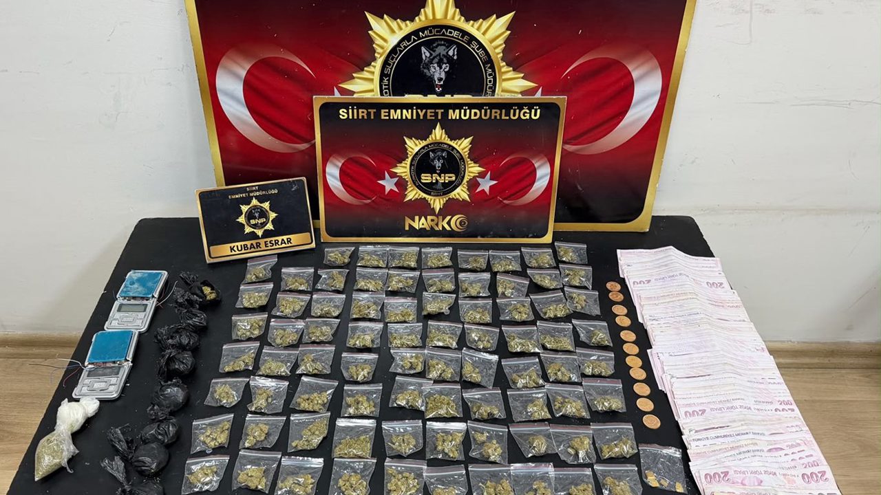 Siirt’te uyuşturucu operasyonu: 2 şüpheli yakalandı