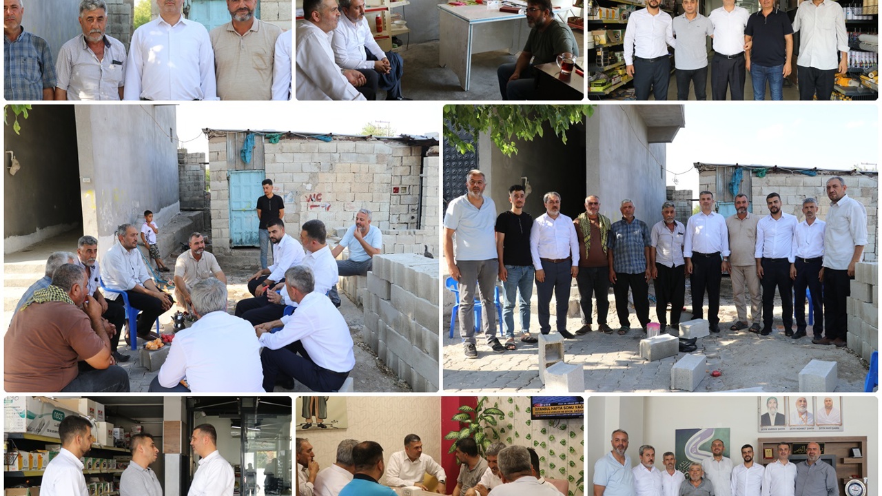 Gaziantep HÜDA PAR heyetinden esnaf ve köy ziyaretleri