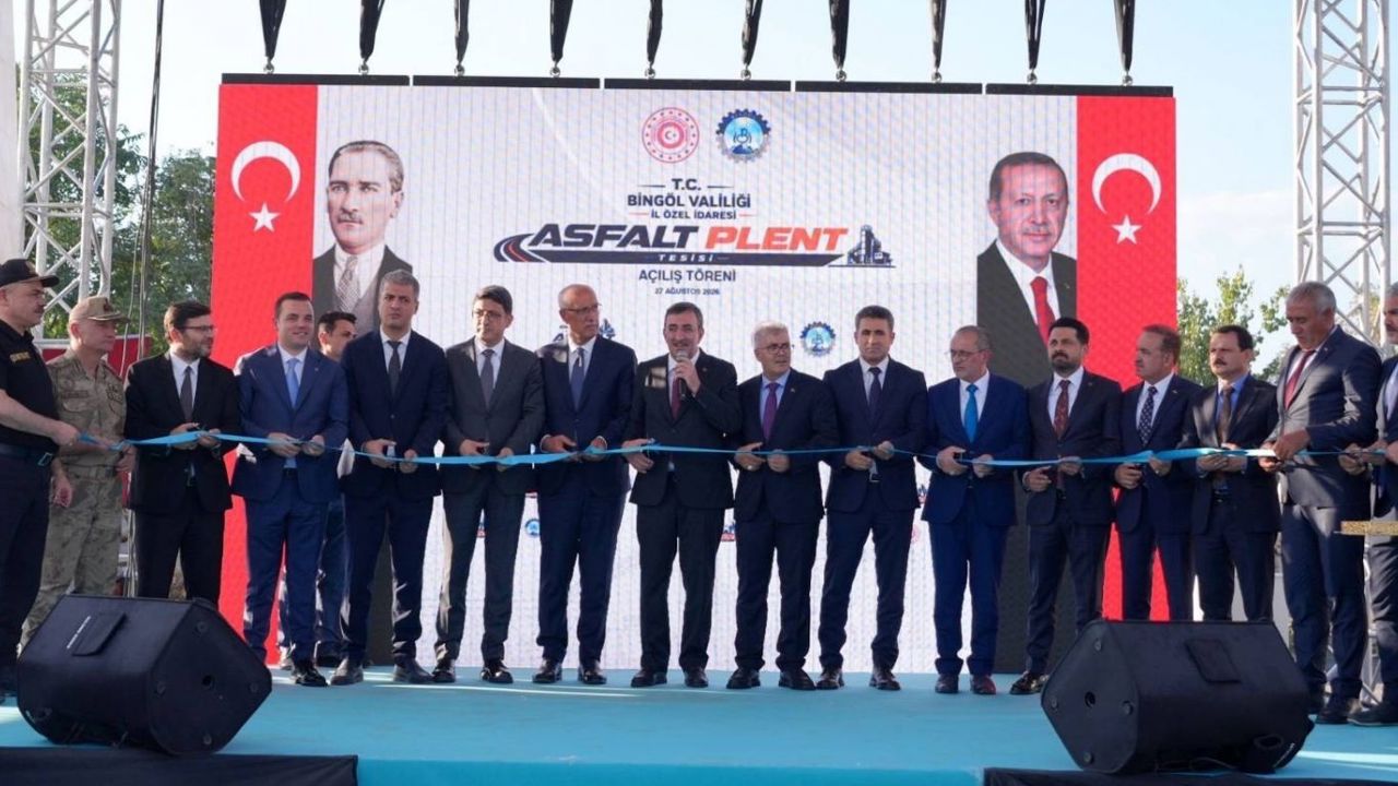 Cevdet Yılmaz, Bingöl'de Asfalt Plent Tesisi'nin açılışını yaptı