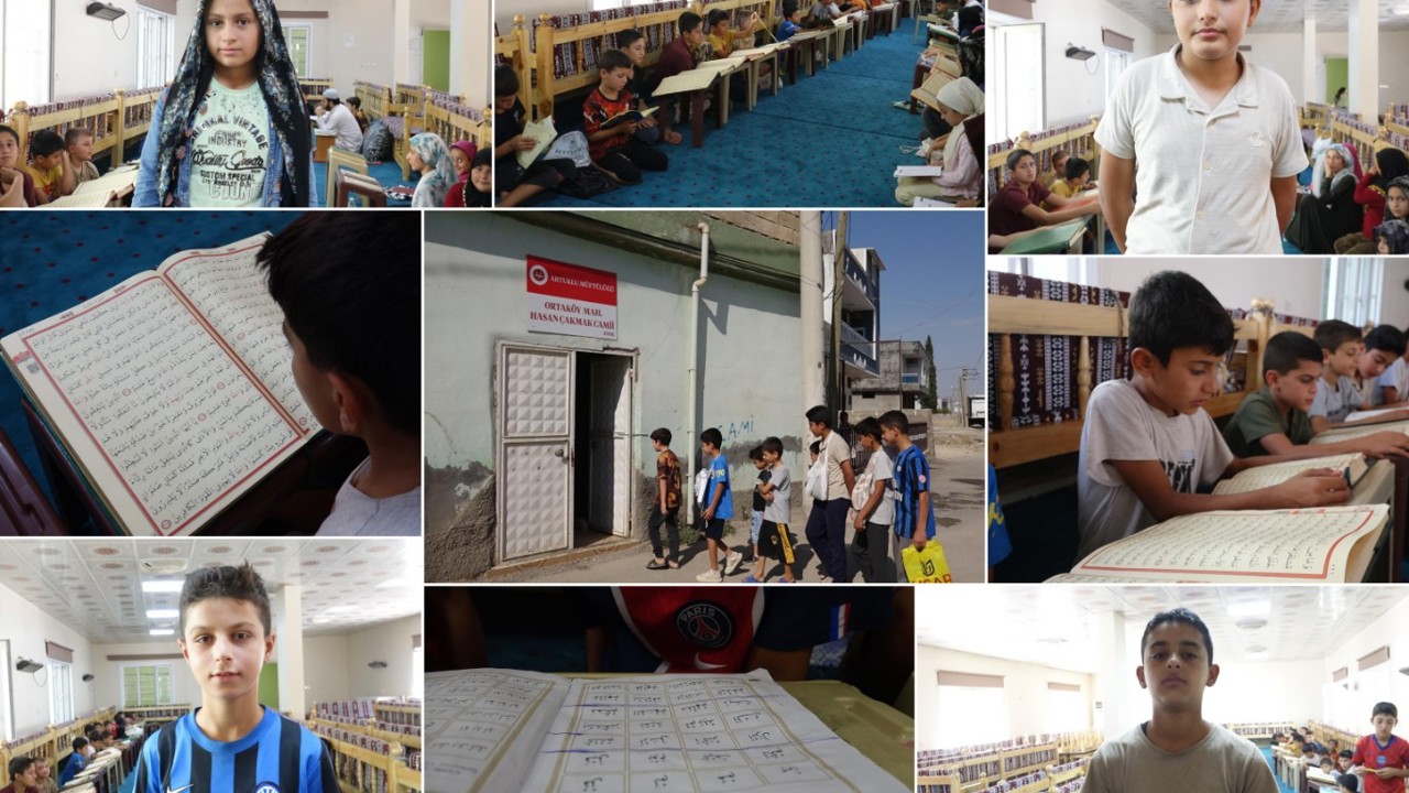 Yaz Kur'an kurslarında okuyan çocuklar: Okullar açılsa bile camiye gelmeye devam edeceğiz