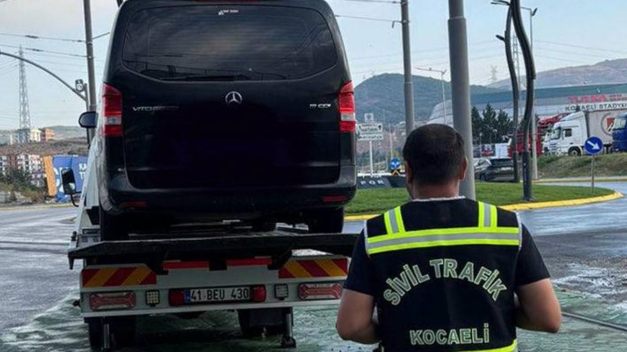 Kocaeli'de korsan taşımacılık yapan sürücüye 100 bin lira ceza