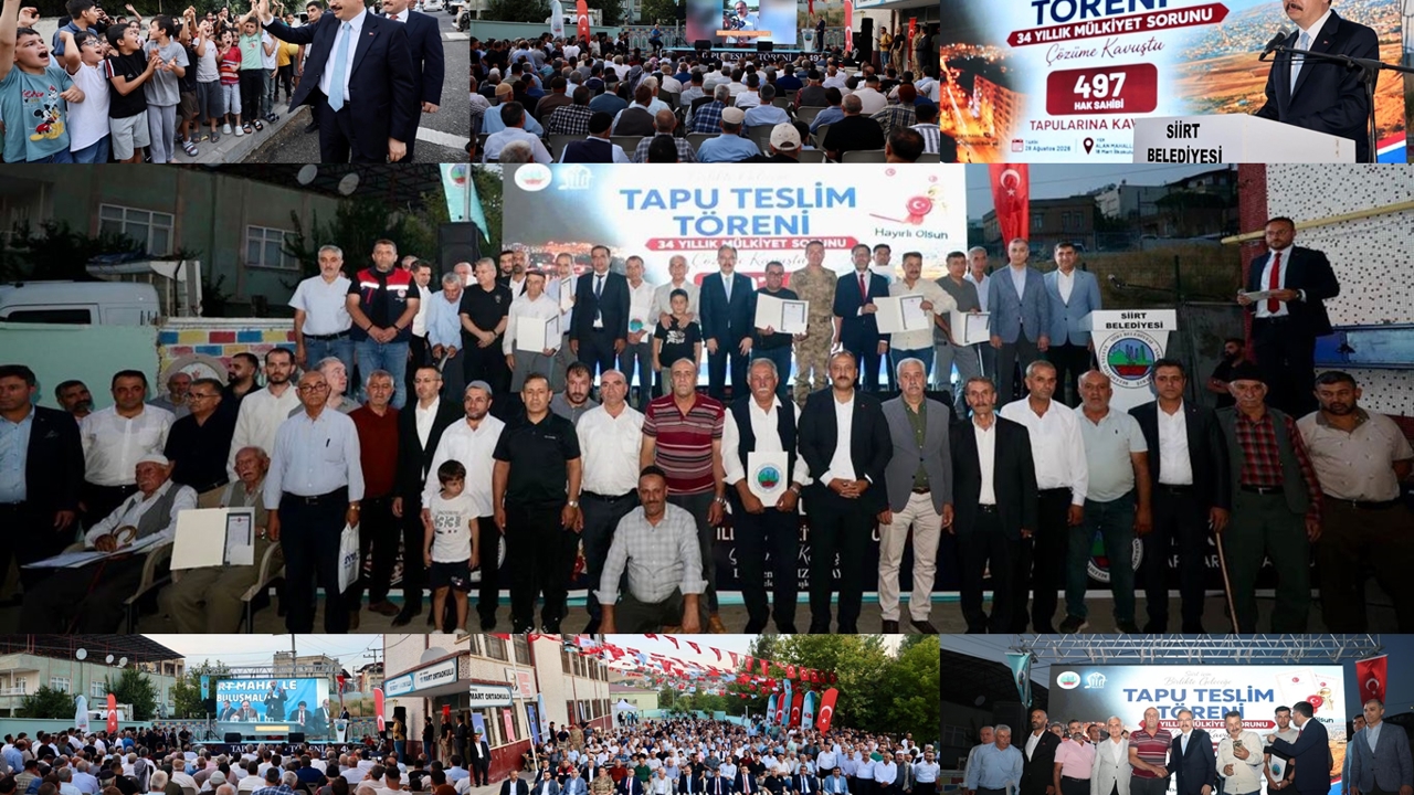 34 yıl süren mülkiyet sorunu çözüldü: 497 vatandaş tapularına kavuştu