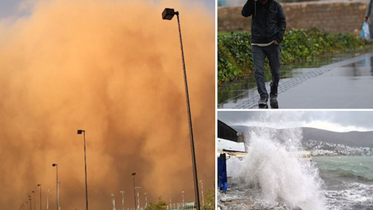 Meteoroloji'den kuvvetli yağış, fırtına ve toz taşınımı uyarısı