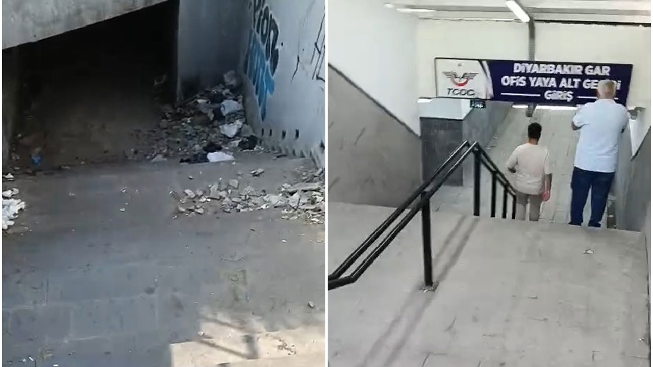Diyarbakır’da iki yaya alt geçidi: Biri kaderine terk edildi, diğeri güven veriyor