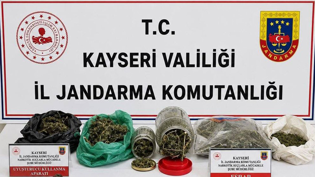 Kayseri'de uyuşturucu operasyonu: 1 gözaltı