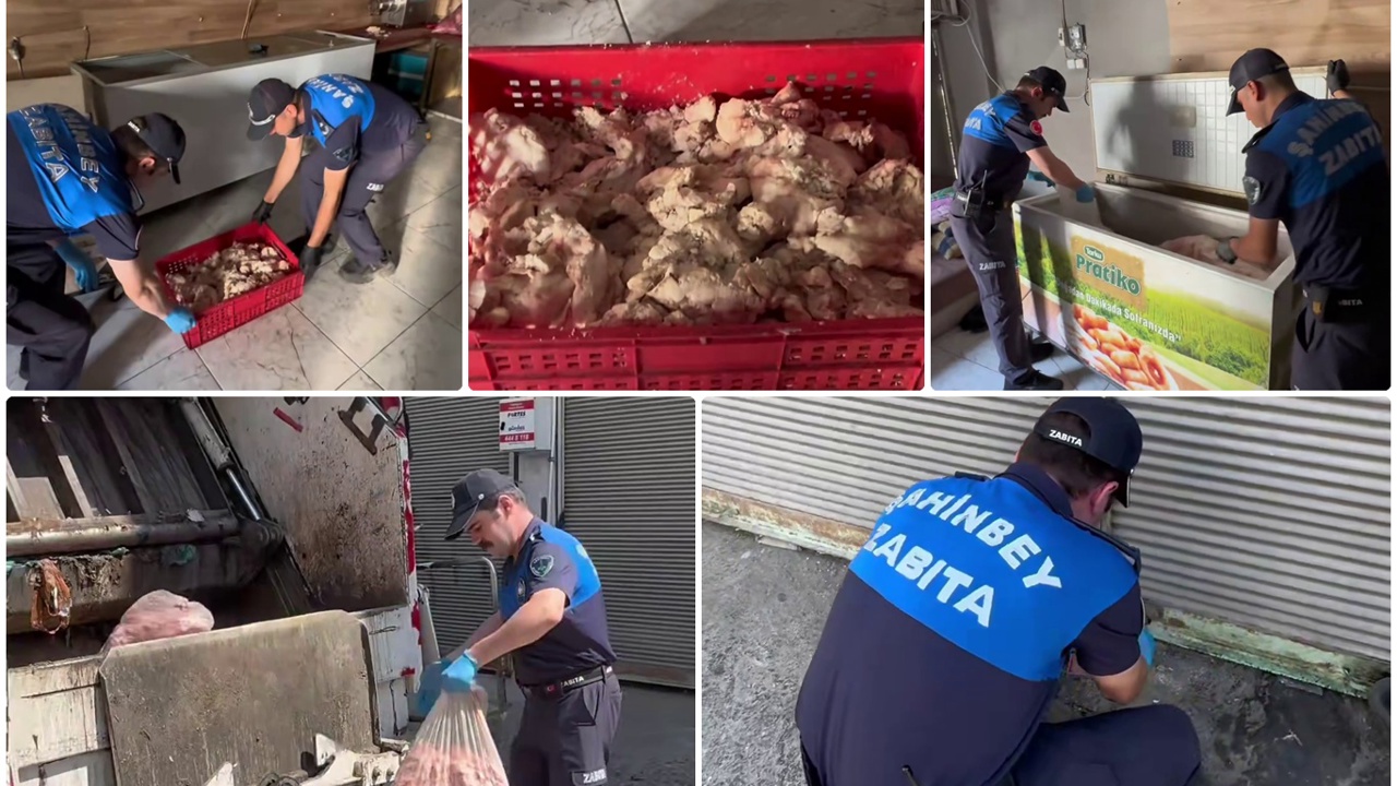 Gaziantep'te merdiven altı ciğer imalathanesinde 500 kilo ürün imha edildi