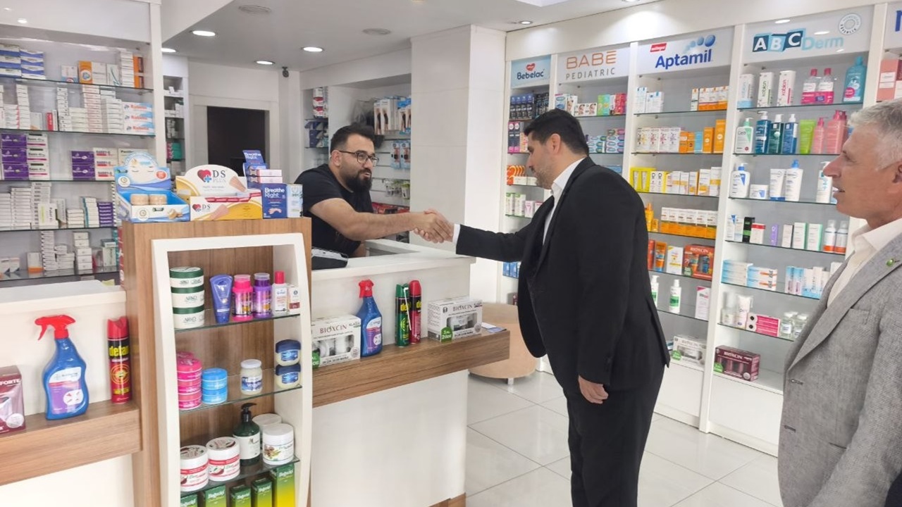 HÜDA PAR Antalya teşkilatı sektörel ziyaretler kapsamında eczacıların sorunlarını dinledi