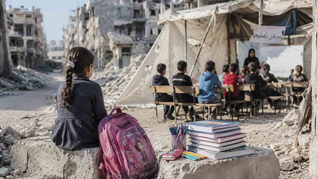 Gazze'de yeni eğitim yılı sessiz başladı: Çocukların okulu da çantası da yok
