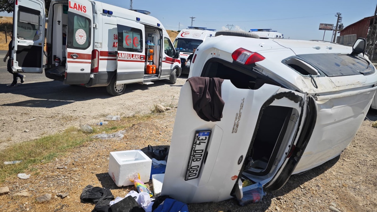 Malabadi Köprüsü Kavşağı’ndaki trafik kazasında 7 yaralı