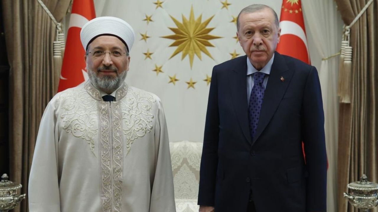 Cumhurbaşkanı Erdoğan, Diyanet İşleri Başkanı Arpaguş'u kabul etti