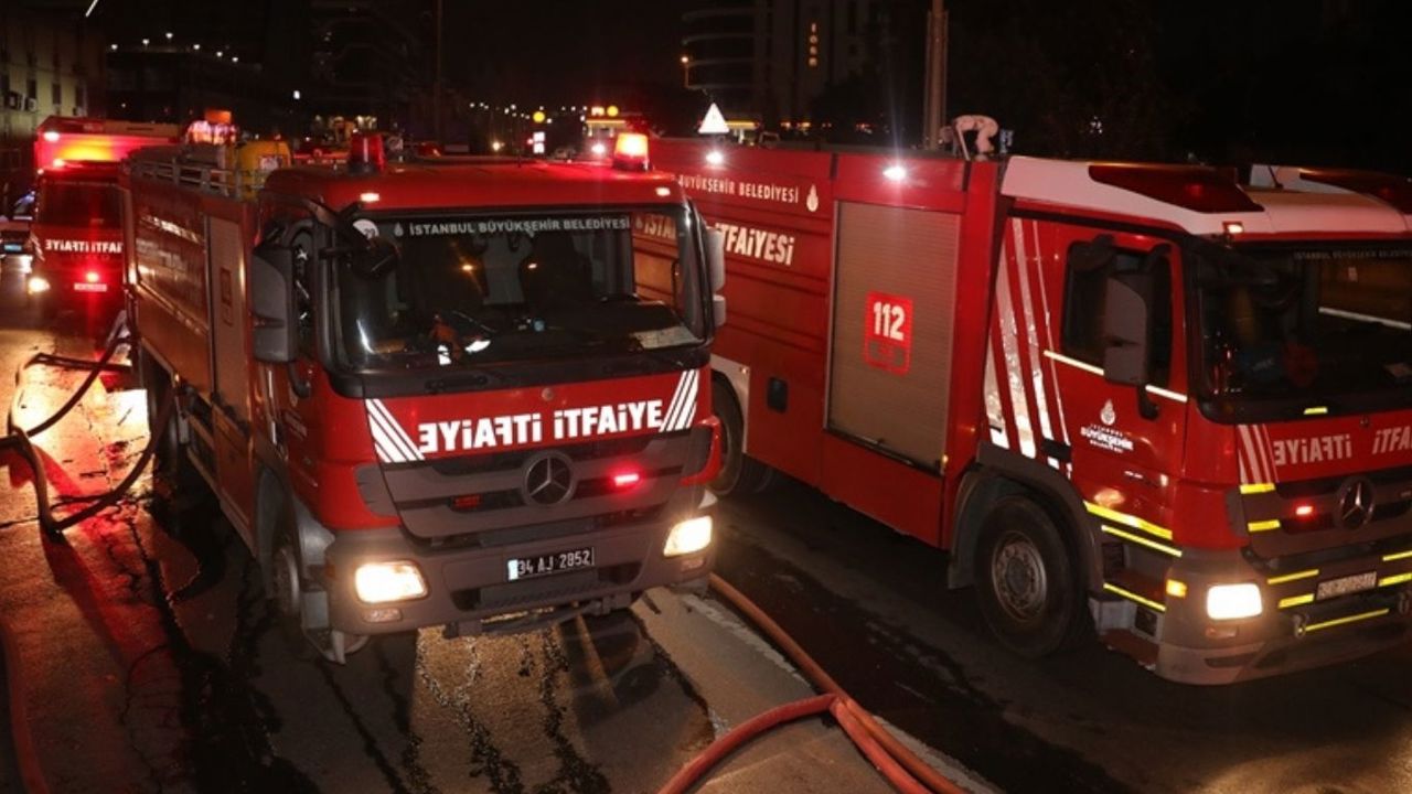 İstanbul'da otoparkta çıkan yangında 27 kişi dumandan etkilendi