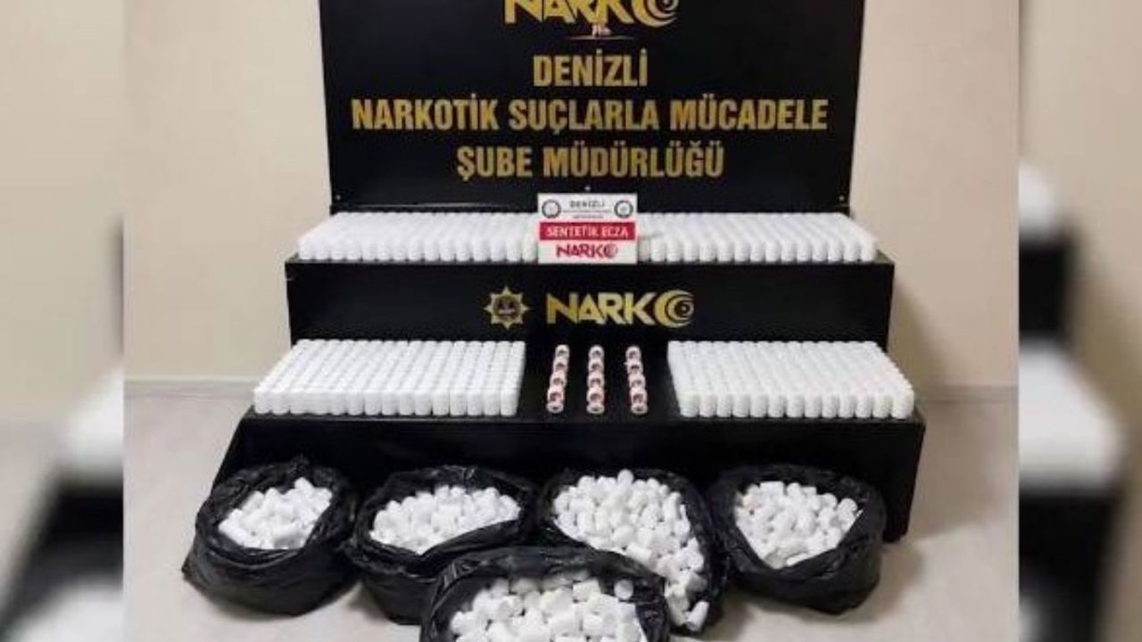 Denizli'de 104 bin 870 sentetik ecza ele geçirildi: 4 tutuklama