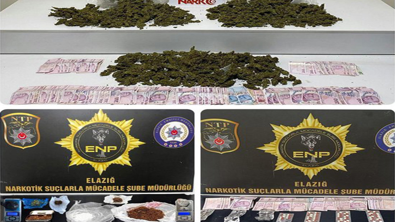 Elazığ’da uyuşturucu operasyonu: 7 şüpheli tutuklandı