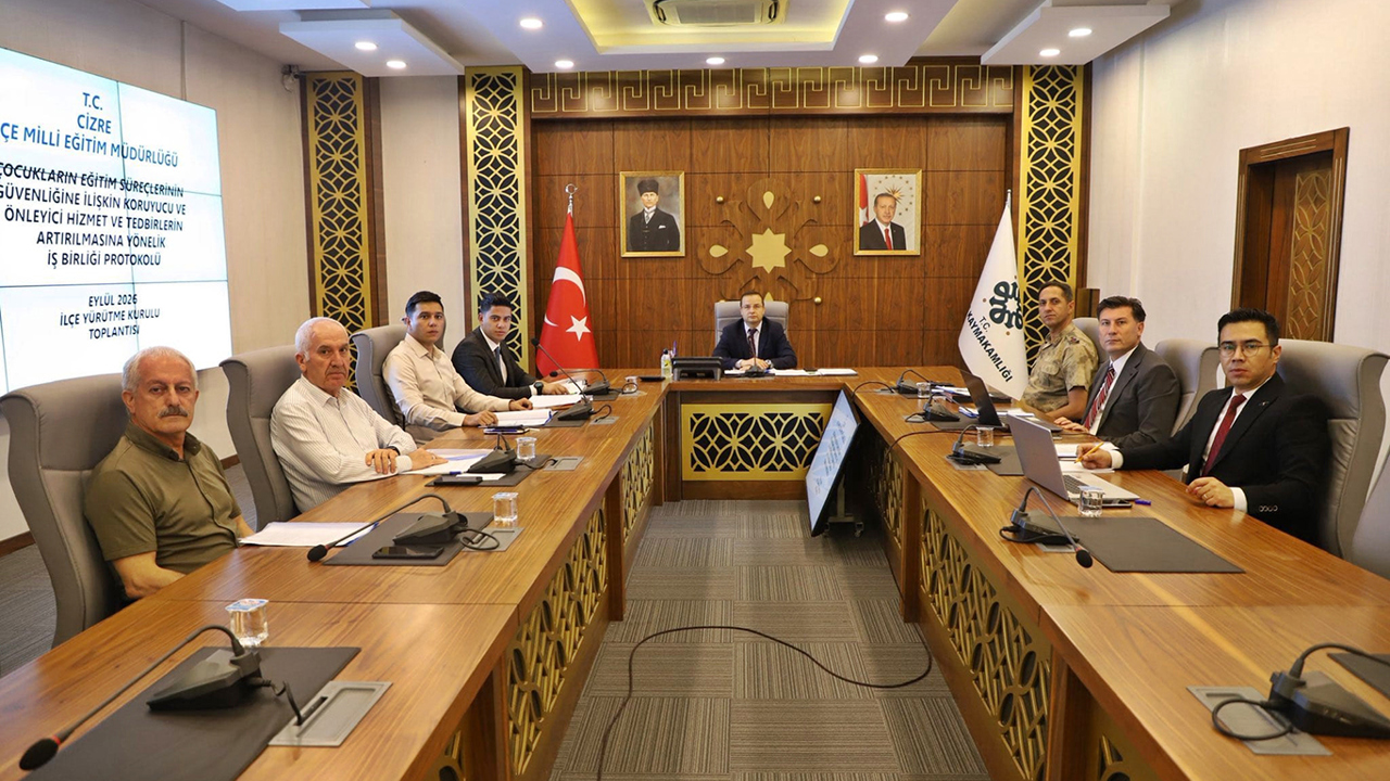 Cizre'de "Okul Güvenliği Toplantısı" gerçekleştirildi