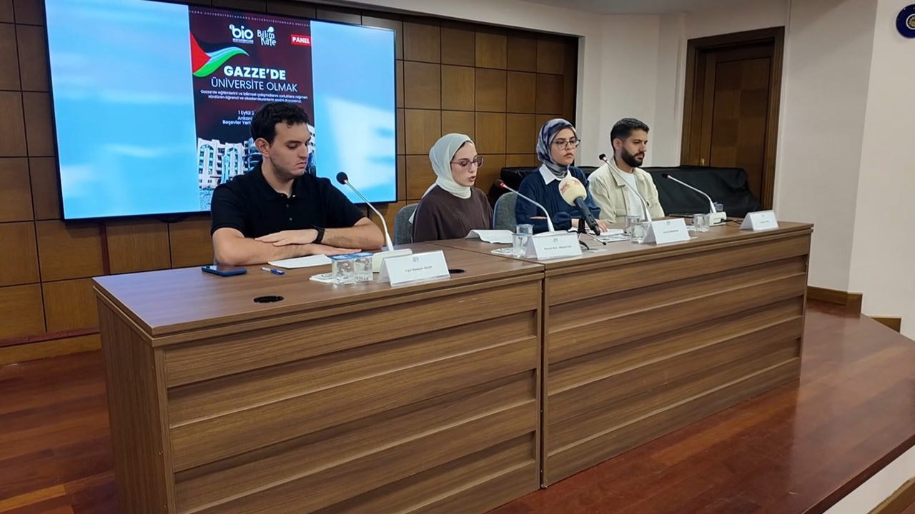 Ankara Üniversitesinde “Gazze’de Üniversite Olmak” başlıklı buluşma düzenlendi