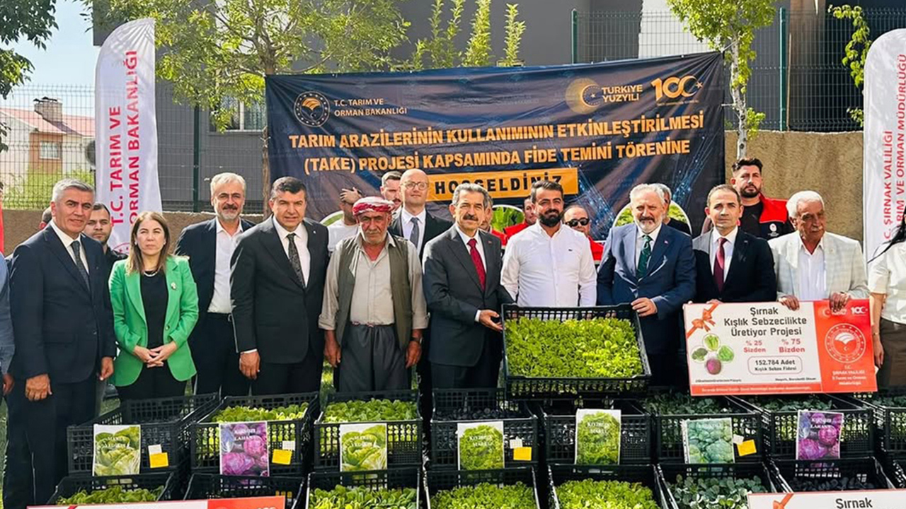 Şırnak’ta üreticiye fide ve çoban çantası desteği