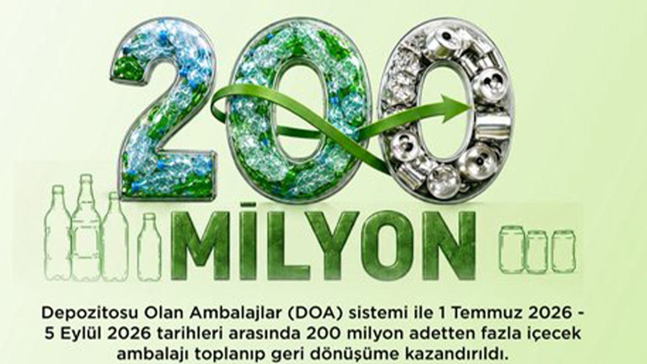 DOA sistemiyle 200 milyondan fazla ambalaj geri dönüşüme kazandırıldı
