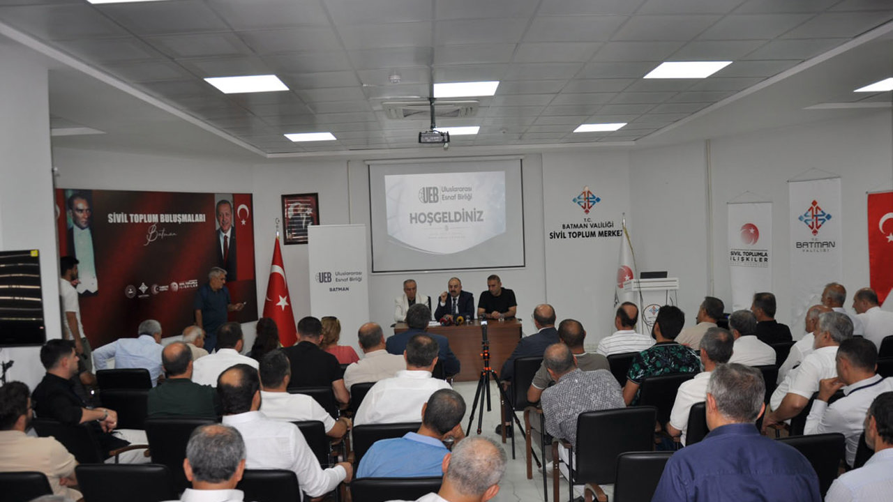 Uluslararası Esnaf Birliği Batman'da ilk genel kurulunu gerçekleştirdi