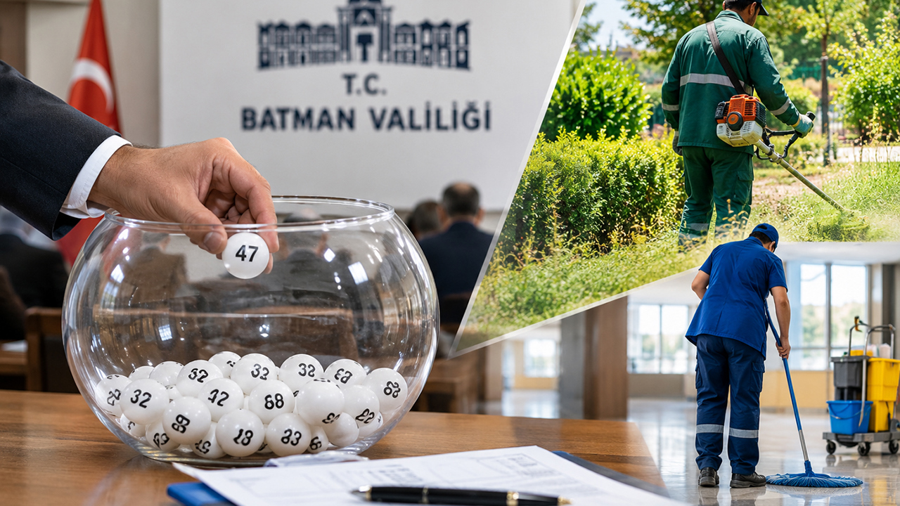 Batman'da 803 kişilik TYP alımında kura sonuçları belli oldu