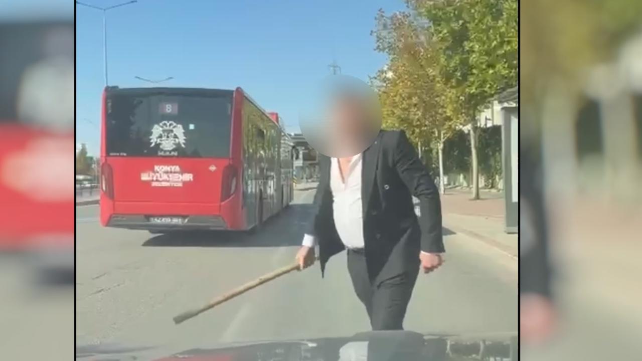  Konya’da trafikte sopalı saldırı girişiminde bulunan sürücü yakalandı