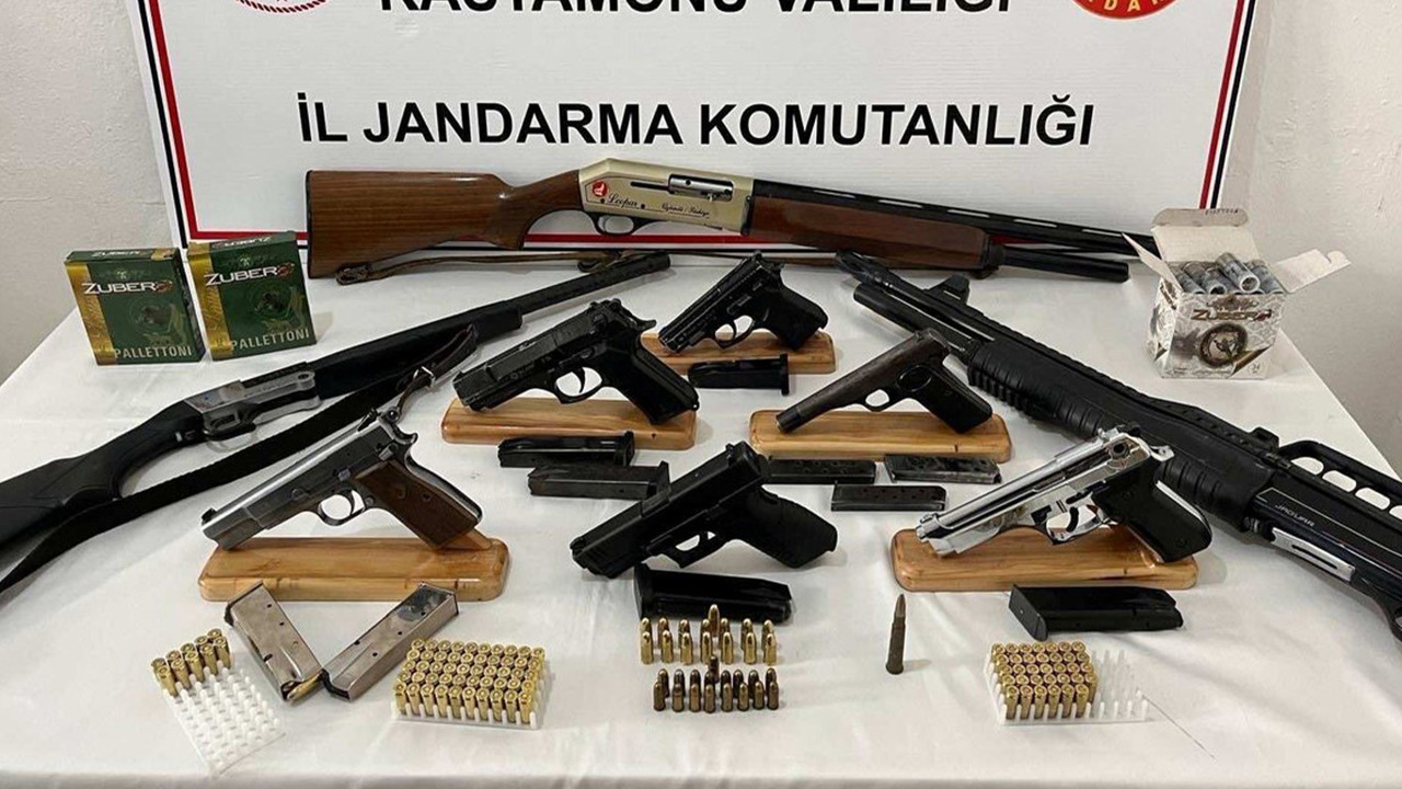 Kastamonu’da ruhsatsız silah operasyonu