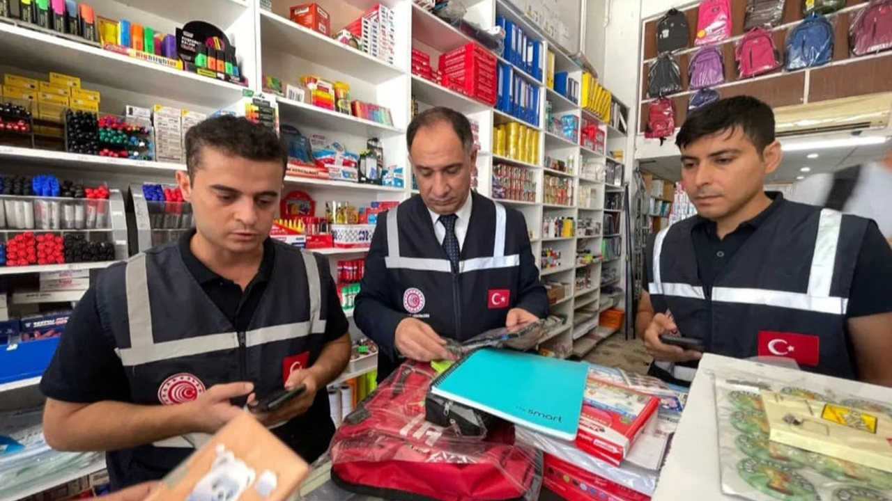 Şanlıurfa'da kırtasiyelere sıkı denetim: 16 bin ürün kontrol edildi