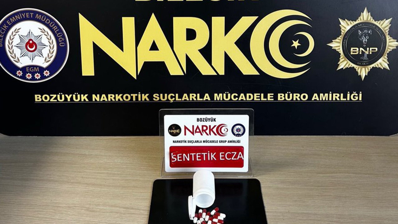 Bilecik’te otobüste sentetik ecza ele geçirildi
