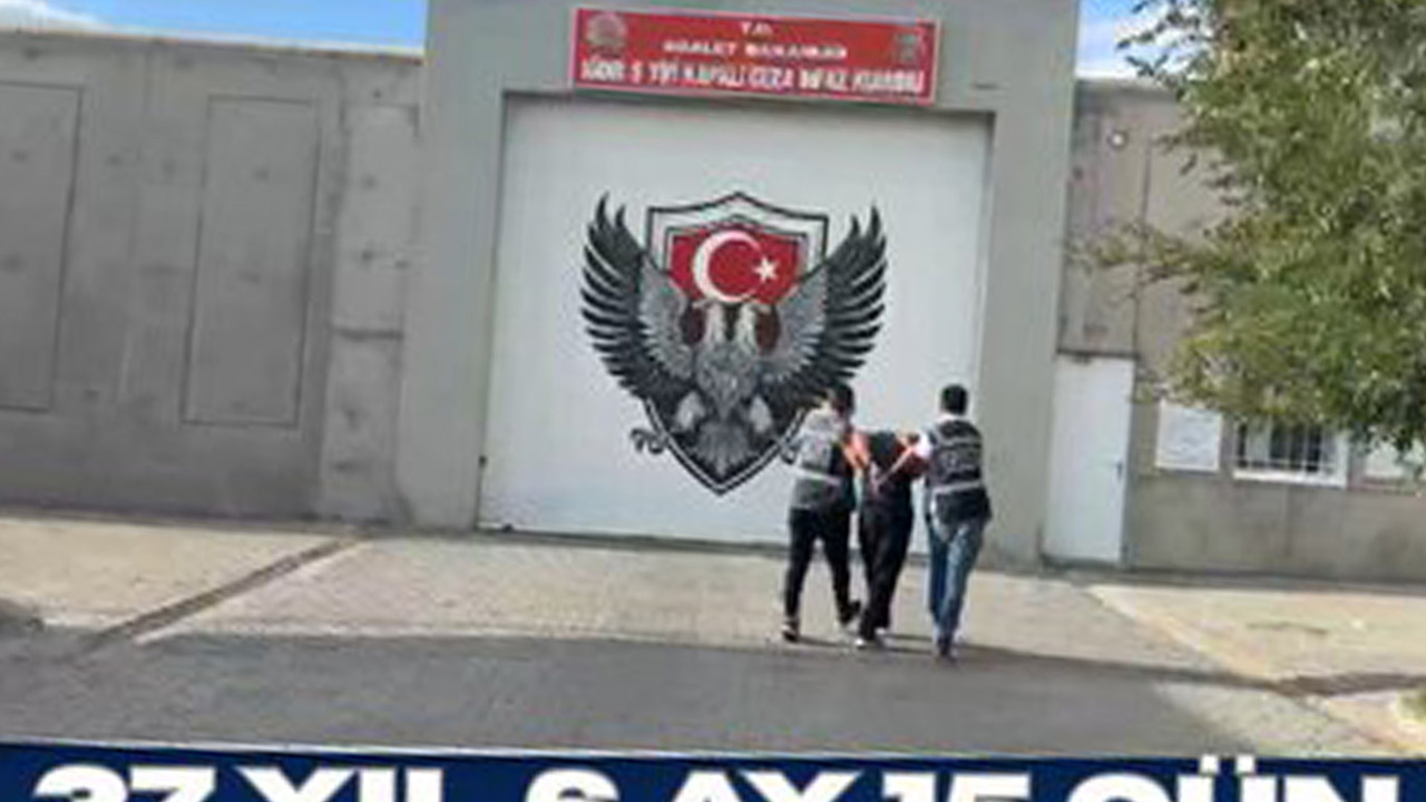 Iğdır’da 37 yıl 6 ay hapis cezasıyla aranan şahıs yakalandı