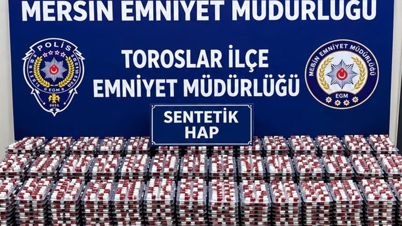 Mersin'de 11 bin 274 uyuşturucu hap ele geçirildi: 1 gözaltı