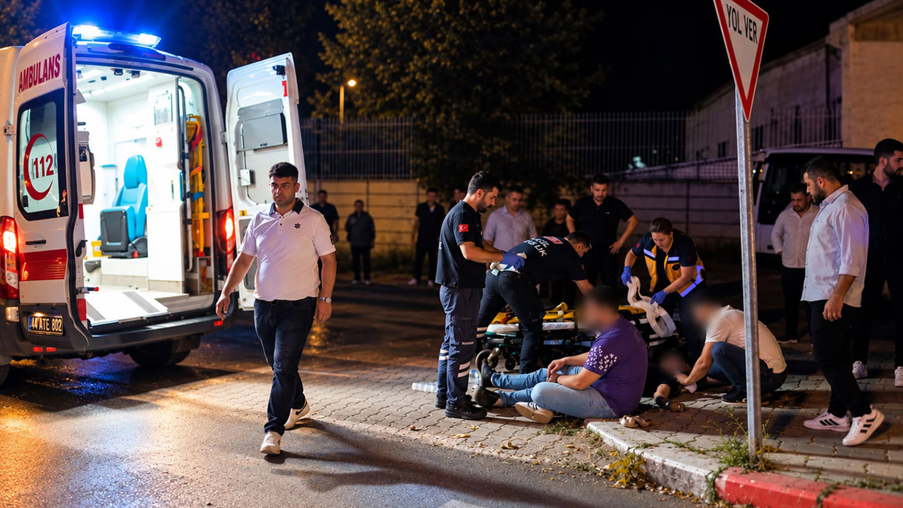 Malatya'da transit minibüs ağaca çarptı: 2 yaralı