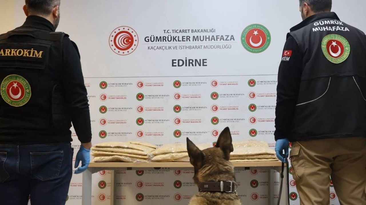 Kapıkule'de 50 kilo 506 gram uyuşturucu ele geçirildi