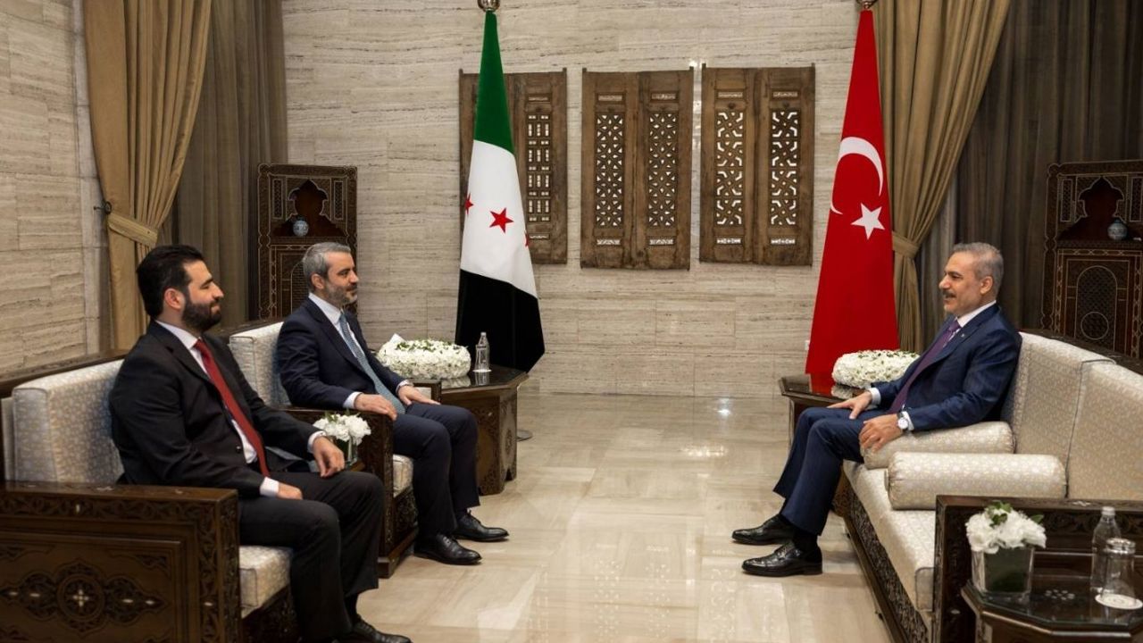 Bakan Fidan'dan Şeybani ve Hattab ile üçlü görüşme