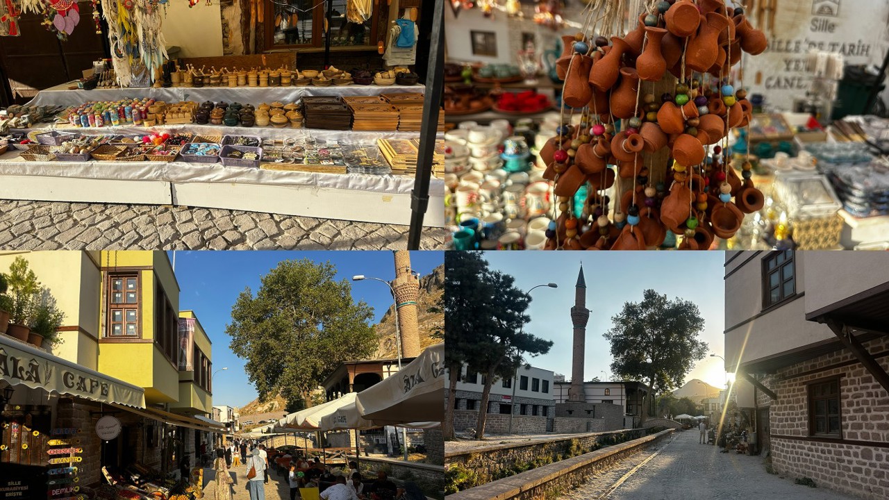 Konya’nın tarihi mahallesi Sille, ziyaretçilerini geçmişe götürüyor