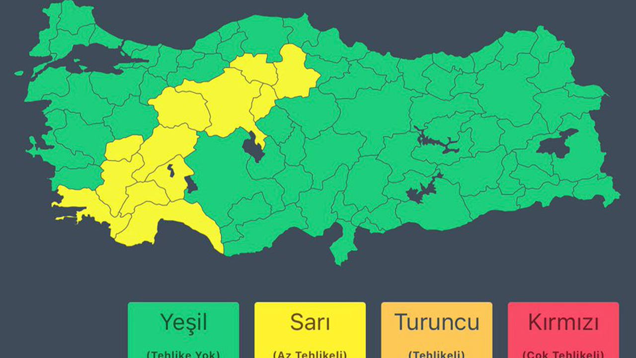 İçişleri Bakanlığı uyardı: 17 Eylül’de 11 ilde kuvvetli yağış bekleniyor