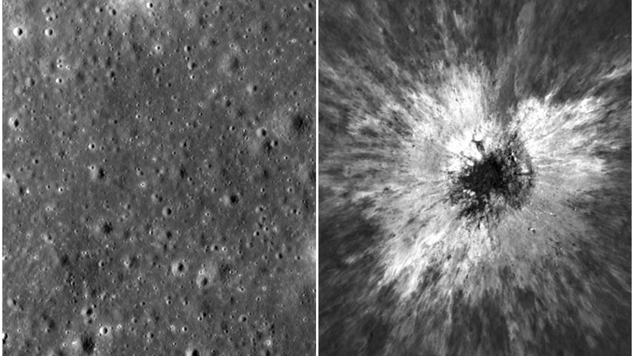 NASA uzay aracı ayda devasa yeni bir krater keşfetti