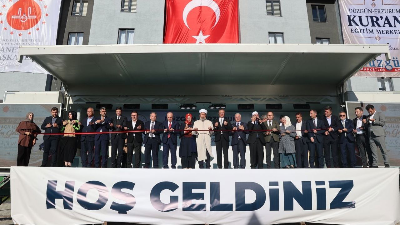 Diyanet İşleri Başkanı Arpaguş, Erzurum'da Kur'an Eğitim Merkezi'nin açılışını yaptı