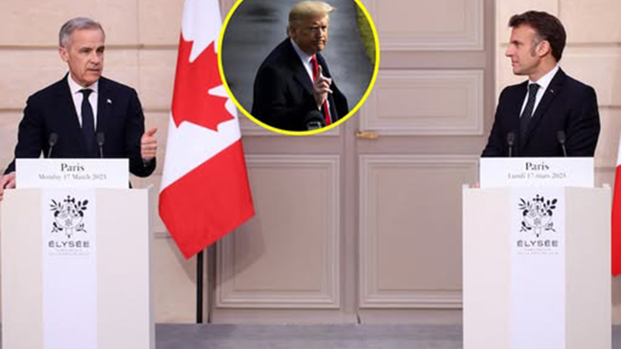 Macron ve Carney, Trump’ın ABD bayrağıyla gösterdiği adada görüşecek