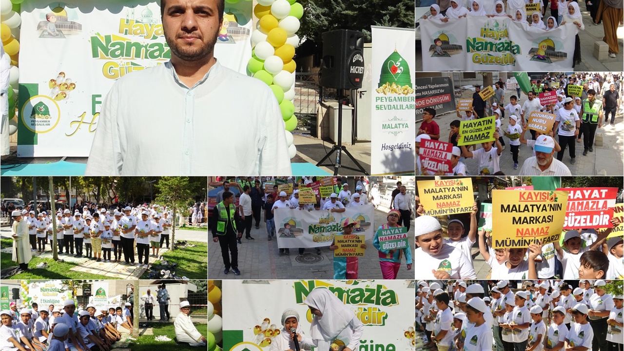 Malatya'da çocuklar "Hayat Namazla Güzeldir" etkinliğinde buluştu